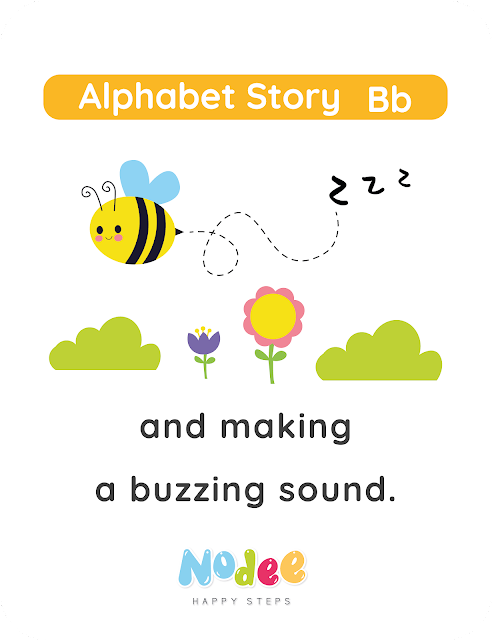 Simple and Short Story - The Bear and the Bee letter - B -  Alphabet Stories for kids