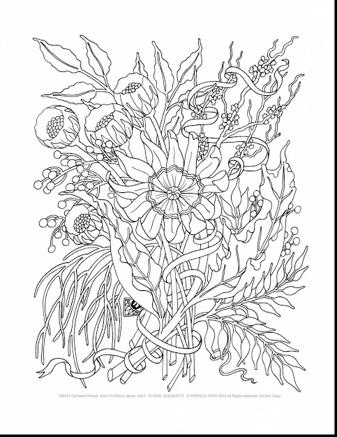 Beautiful Printable Adult Coloring Pages With Free Printable Flower  Coloring Pages For Adults And Free Printable