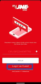 Cek ongkir JNE lewat HP via aplikasi