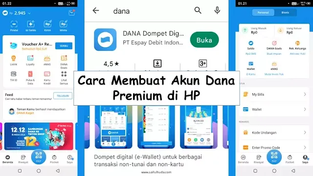 cara membuat akun dana