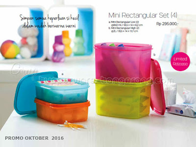 Mini Rectangular Set ~ Tupperware Promo Oktober 2016