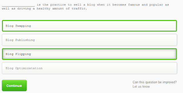  _____ is the practice to sell a blog when it becomes famous and popular as well as driving a healthy amount of traffic?