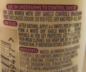 Sure Women Dry Shield Anti Perspirant Roll-on, Sure Women Dry Shield Anti Perspirant Roll-on review