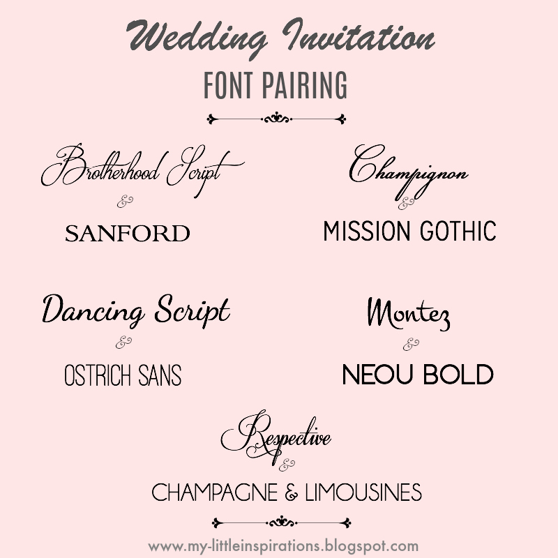 My Little Inspirations Wedding Fonts I Migliori Fonts Per