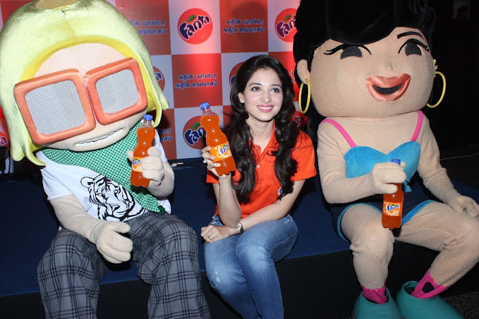 tamanna at winner of the fanta consumer promotion meet unseen pics