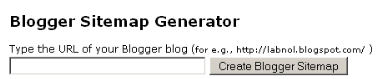 Blogger Sitemap Generator 