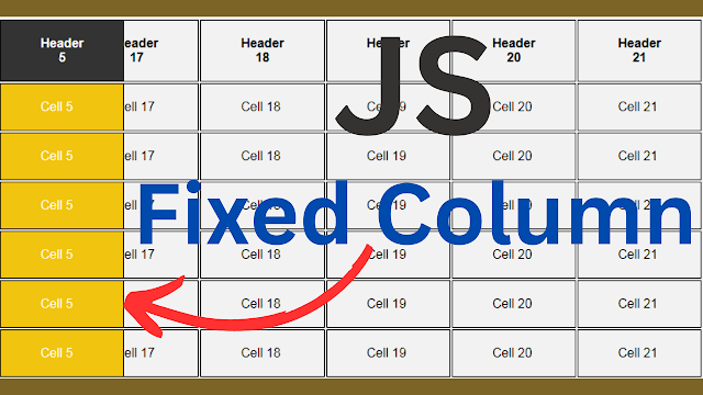 Creating a Sticky HTML Table Column with JavaScript