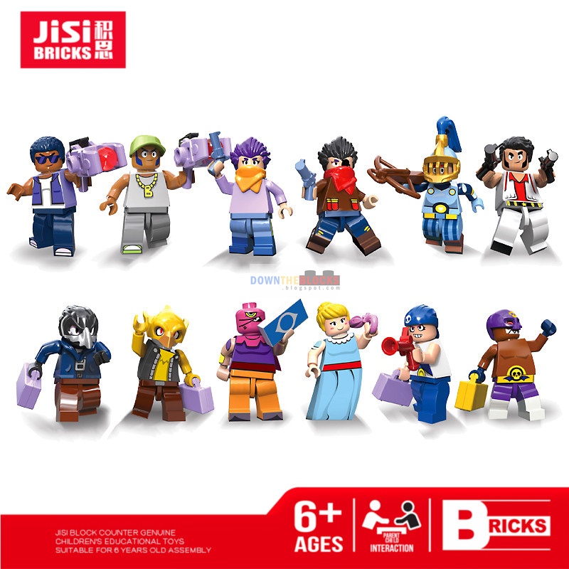 Jisi 1701 1712 Brawl Stars Minifigures Preview Decool - como fazer lego brawl stars