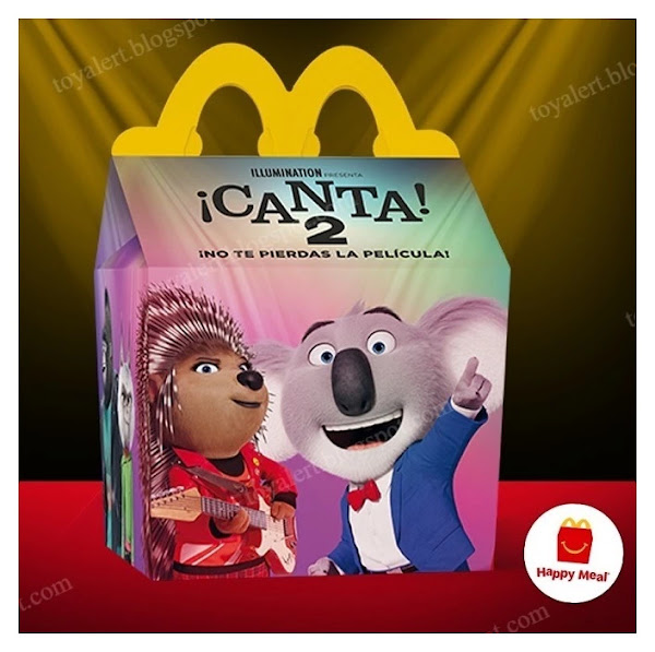 Sing 2 McDonald's / happy meal box Spain 2022 juguetes de Canta 2 en Cajita Feliz