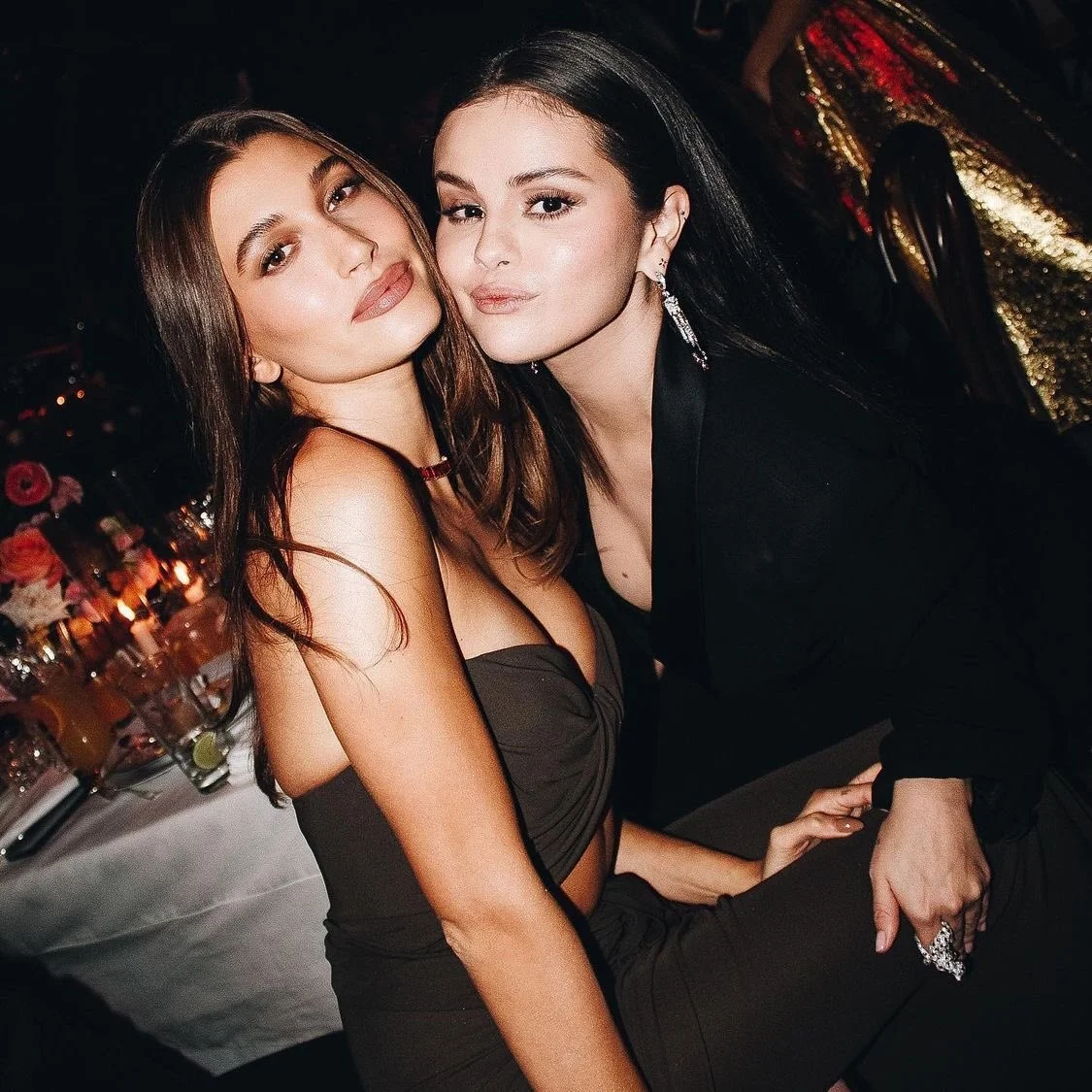 Selena Gomez and Hailey Bieber pose together for first time ever at fashion party