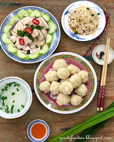 Hainanese chicken rice balls recipe