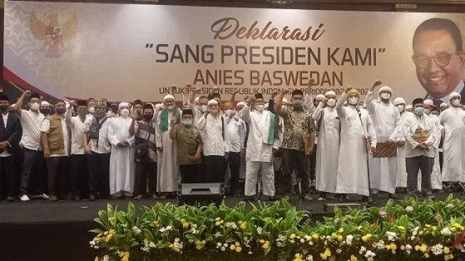 Pekik Takbir Menggema di Acara Deklarasi Anies Presiden 2024, Ratusan Peserta Ngaku Bekas Napi Teroris, HTI hingga FPI