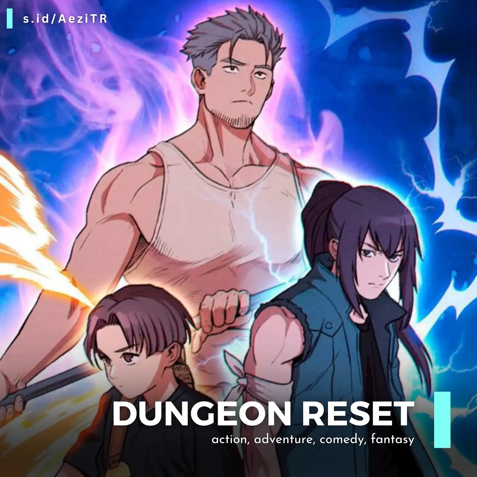 Review Dungeon Reset cover Rekomendasi Manhwa Terbaik Tahun 2018 by aezife (s.id/AeziTR)