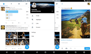 screen shot twitter for android