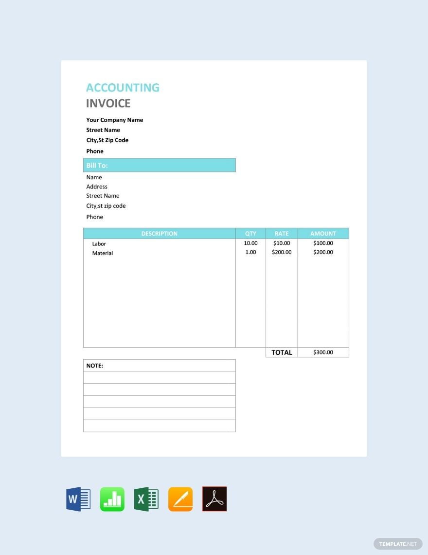 Accounting Service Invoice Template Free Pdf Word Doc Excel Apple Mac Pages Google Docs Apple Mac Numbers Invoice Template Invoice Design Template Invoice Design Accounting Service Invoice Template