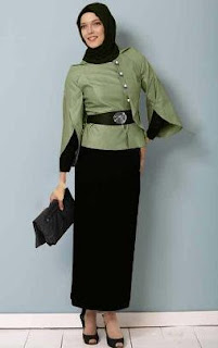 18 Baju  Kerja Untuk  Wanita  Muslim Berjilbab  Desain Modern 