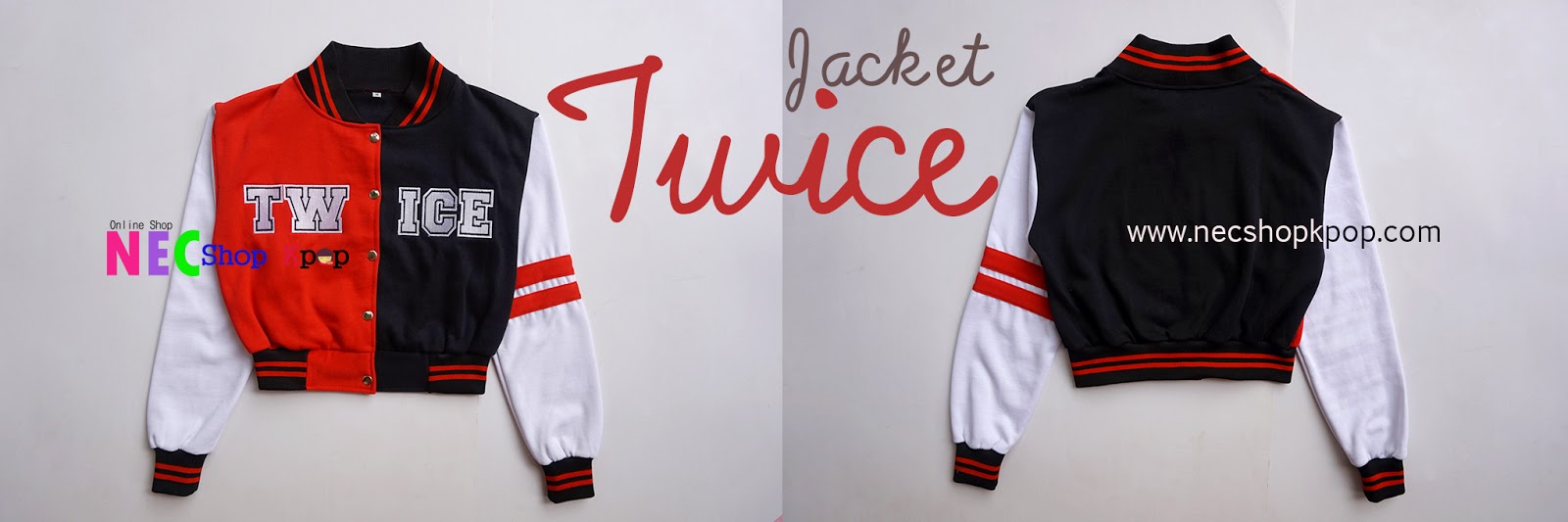 Nec Shop Kpop Official Twice Varsity Jacket Twice Goods