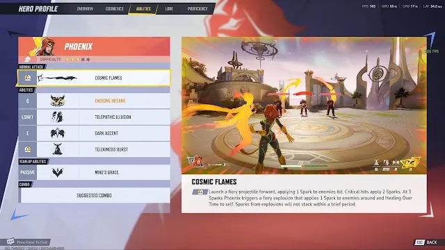 Phoenix’s Full Ability Kit in Marvel Rivals