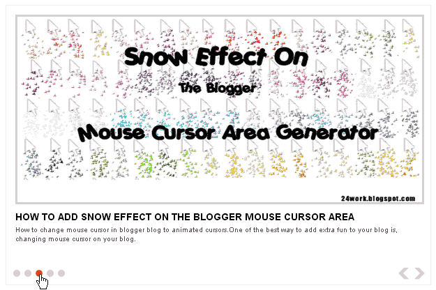 jQuery Image Slider For Blogger / Blogspot