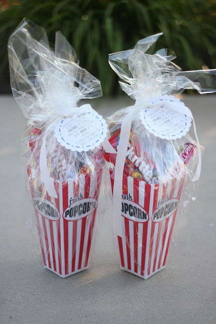 End of Year Gift- Movie Gift Basket: Movie Ticket, Popcorn, Candy