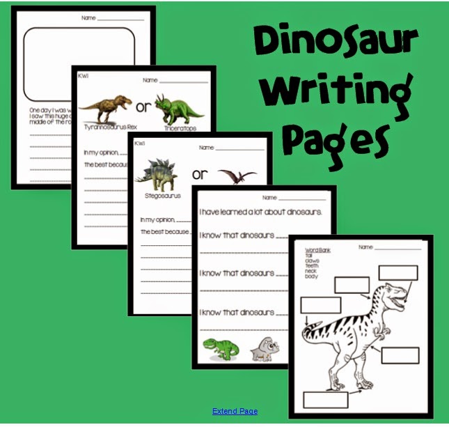  Freebie Friday Dinosaur Writing