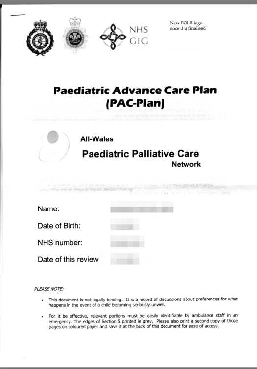 Pediatric Advanced Care Plan