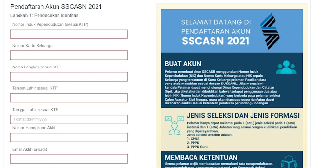 Sudah Dibuka Pendaftaran CPNS dan PPPK 2021, Berikut Cara Pendaftaran di sscasn.bkn.go.id