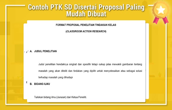 Contoh Ptk Sd Disertai Anjuran Paling Gampang Dibuat