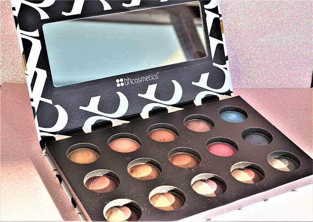 Baked and Beautiful palette de 20 ombres à paupières de BH cosmetics aperçu des fards