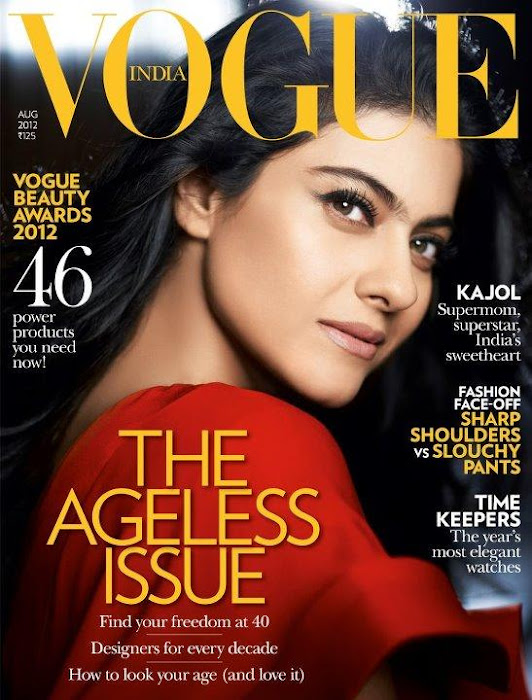 kajol on the cover of vogue magazine.