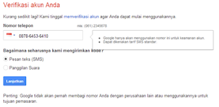 verifikasi akun anda,verifikasi sms