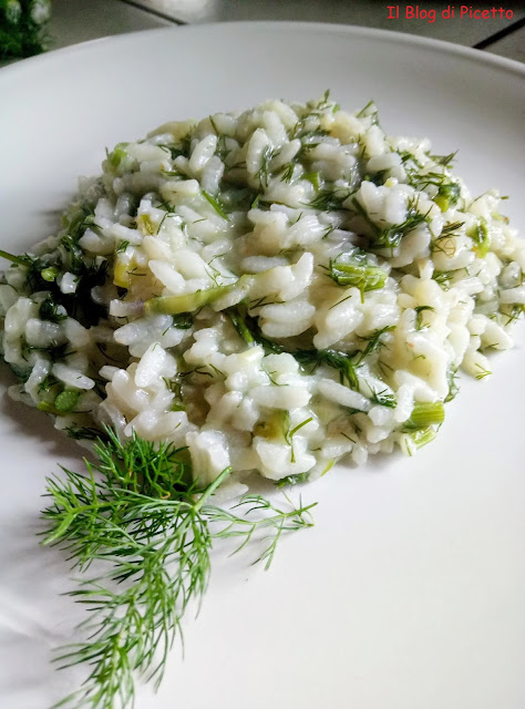 Risotto, finocchietto selvatico, finocchio selvatico, ricetta light