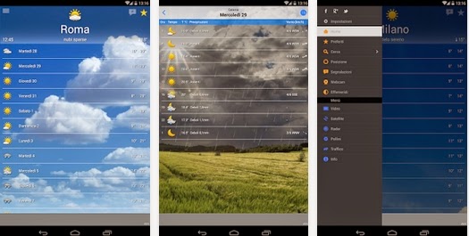 LA MIGLIORE APP DEL METEO GRATUITA PER SMARTPHONE E TABLET ANDROID