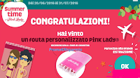 Logo Lui ha vinto un fouta Pink Lady: prova e vinci anche tu