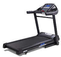 XTERRA Fitness TR300 Folding Treadmill, with 2.25 HP motor, 0-10 mph speed range, 0-10% electronically controlled incline, 24 preset programs