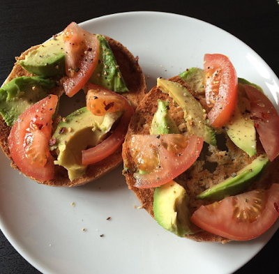 Avocado on toast - lazy vegan food