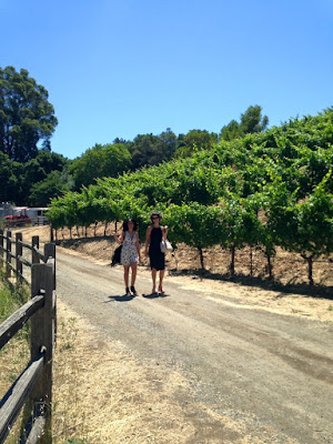 Chantal and Samantha at a winery