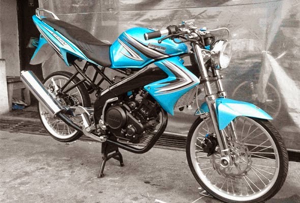 Foto Modifikasi Motor Yamaha Vixion Velg Ruji Terbaru 2014