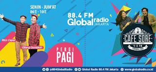  Global Radio merupakan salah satu stasion radio yang terkenal di Indonesia mengudara pada  GLOBAL Radio 88.4 FM Jakarta & 89.7 FM Bandung Live Sreaming
