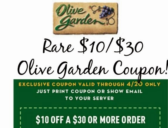 olive garden coupons