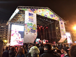 Concierto en Herriko Plaza con motivo de los premios MTV