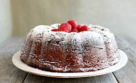 Chocolate Raspberry Swirl Bundt Cake