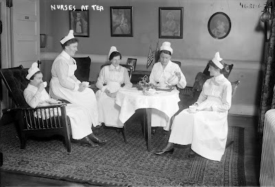 Nurses at tea