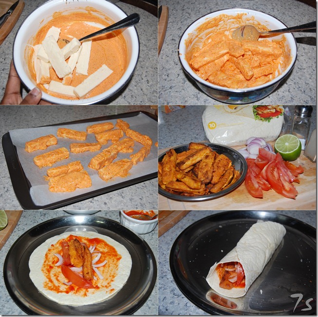 Paneer wrap process