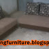 Sofa Minimalis Type 3.2 Meja Pojok Kain Bebas + 5 Bantal Besar 
