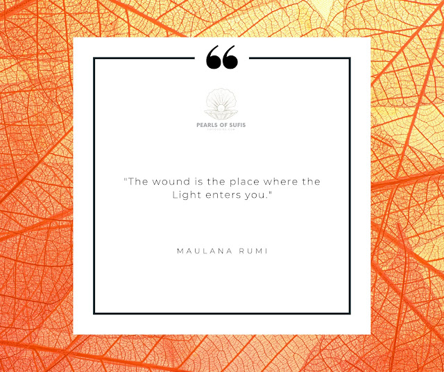 “The wound is the place where the Light enters you.”  - Maulana Rumi