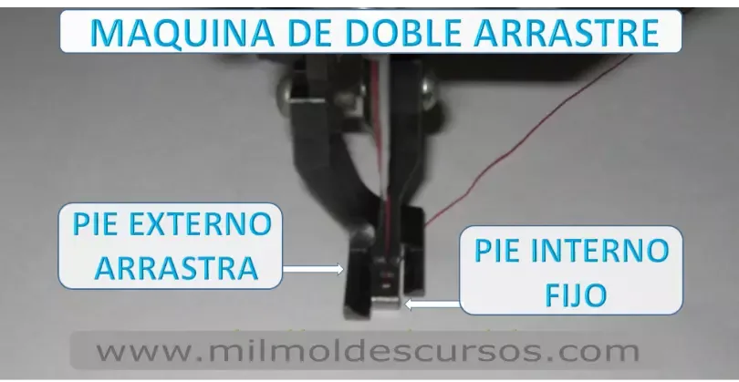 MAQUINA DE COSER RECTA INDUSTRIAL DE DOBLE ARRASTRE