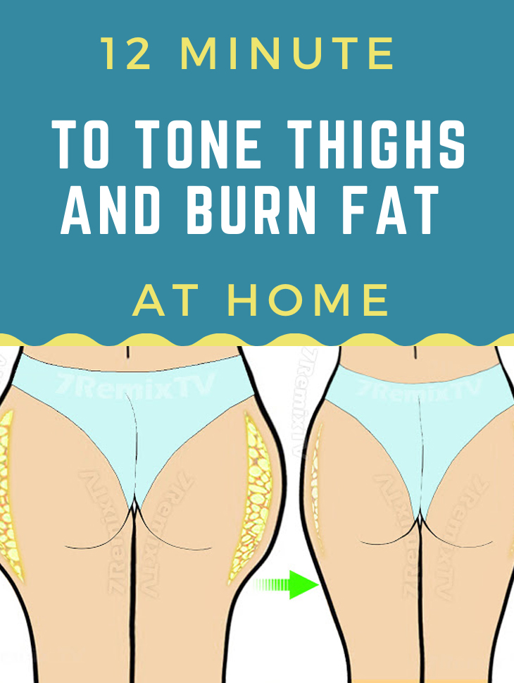 12minute workout to tone thighs and burn fat at home