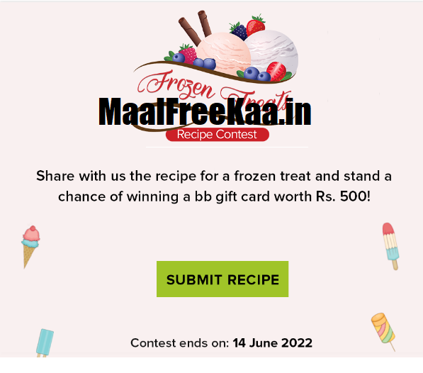 Make Freezing Recipe in this summer & win