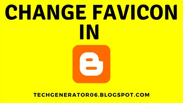 change favicon in blogger blog